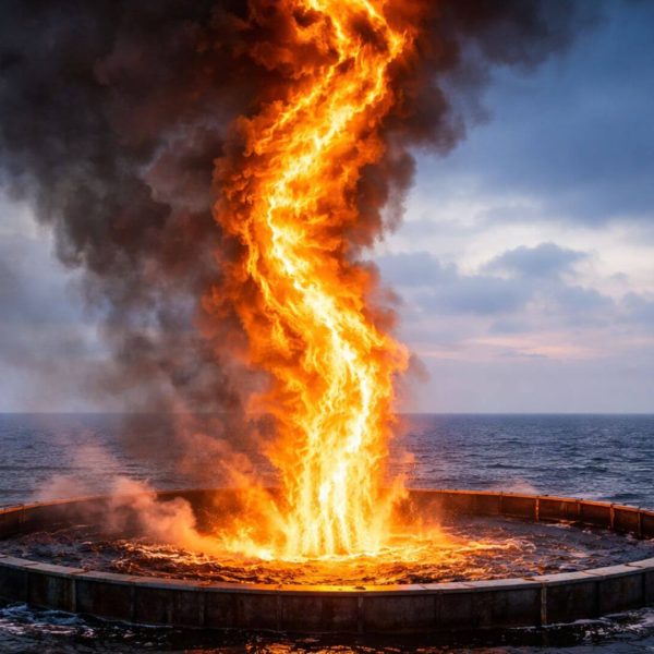 Torbellinos de fuego: Una nueva solución a los derrames de petróleo